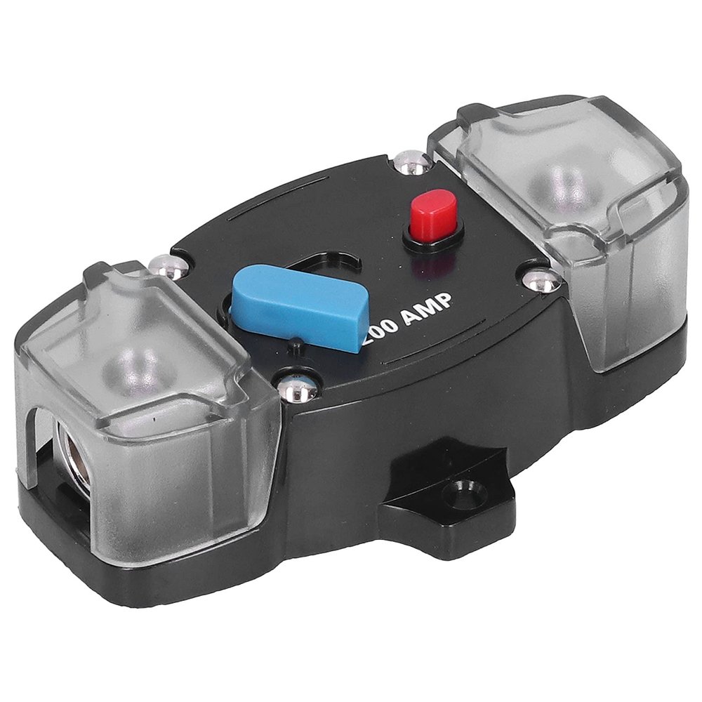 4.0x1.6x2.5in 200A Automatic Circuit Breaker Reset for Boats Trucks Buses RV ATV Winches Marine DC Sound Amplifier System