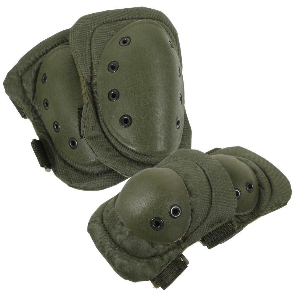SOESFOUFU 1set Thicken Knee Pads and Elbow Guards Sponge Padding for Outdoor Activities Camouflage Design for Comfort and