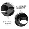 Racing Car Steering Wheel Adapter Plate, Aluminum Black Accessory view 3