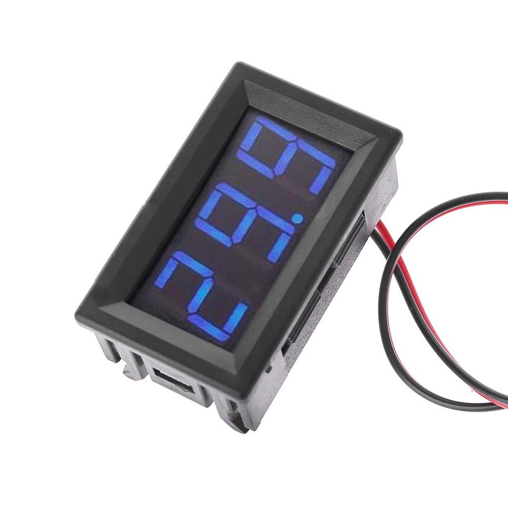 Two Wires LED Digital Voltmeter Meter Panel Meter For 12V 24V 96V Electromobile ONLY Measures