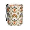 AmAzwi Bohemia Style Floral Pattern Print Car Trash Can Hanging Travelling Trash Holder Auto Garbage Bin Decoration Car Interior view 1