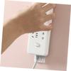 QUMIIRITY 4pcs Wall Mounted Power Strip Holder Punch Socket Organizer for Home Office and Kitchen Suitable for Smooth Surfaces Easy Installation Options Green Pink view 4