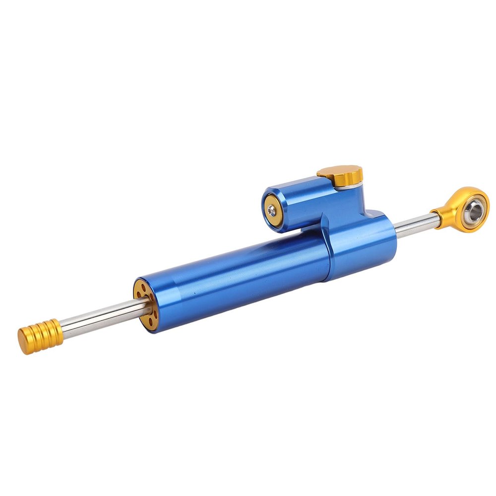 Motorcycle Steering Stabilizer Universal Fit for Enhanced Control Adjustable Damping System Reduces Vibrations Improves Handling on Road Conditions