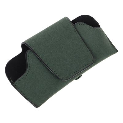 SOLUSTRE Car Visor Sunglass Holder Clip Pu Leather Eyeglass Storage Case for Car Interior Versatile Organizer for Sunglasses and Eyewear Easy Installation and Stylish Design