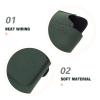 SOLUSTRE Car Visor Sunglass Holder Clip Pu Leather Eyeglass Storage Case for Car Interior Versatile Organizer for Sunglasses and Eyewear Easy Installation and Stylish Design view 2