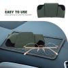 SOLUSTRE Car Visor Sunglass Holder Clip Pu Leather Eyeglass Storage Case for Car Interior Versatile Organizer for Sunglasses and Eyewear Easy Installation and Stylish Design view 3