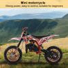 50cc Kids Dirt Bike, Gas Power Pocket Rocket Bike [New Model Quality Improvement], Off Road Mini Motorcycle Max Load 330Lbs, More Summer Fun (Red) view 4