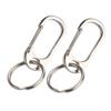 SOESFOUFU 2pcs Stainless Steel Car Keychain Holder Sturdy Hanging Key Ring for Men and Women Practical Waist Keychain Organizer view 1