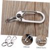 SOESFOUFU 2pcs Stainless Steel Car Keychain Holder Sturdy Hanging Key Ring for Men and Women Practical Waist Keychain Organizer view 2