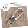 SOESFOUFU 2pcs Stainless Steel Car Keychain Holder Sturdy Hanging Key Ring for Men and Women Practical Waist Keychain Organizer view 4