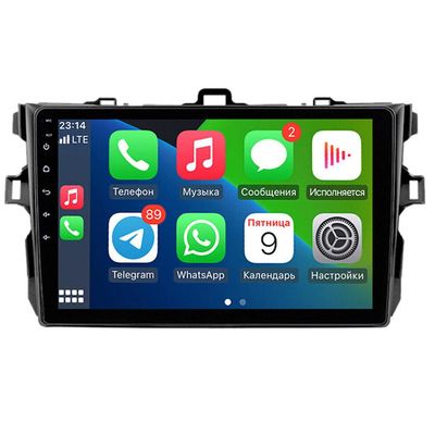 2+32G Android 13 Car Stereo Radio to 09-13 Compatible for Toyota Compatible for Corolla 9'' HD Touch Screen with Wireless CarPlay Android Auto, Mirror Link, GPS, WiFi, DSP, AHD Backup Camera