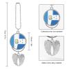 Half Guatemala Half Honduras Flag Car Rear View Mirror Accessories,Patriotic Theme Pattern Flags Car Hanging Ornaments Decor Accessories for Women Men view 2
