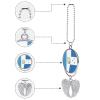 Half Guatemala Half Honduras Flag Car Rear View Mirror Accessories,Patriotic Theme Pattern Flags Car Hanging Ornaments Decor Accessories for Women Men view 3