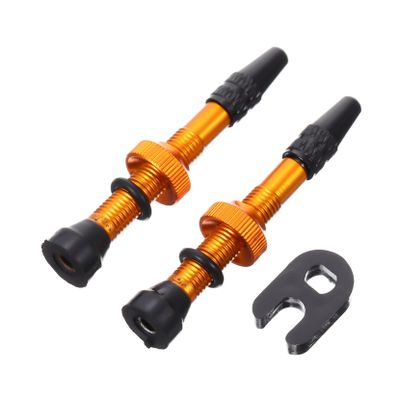 MUCKLILY Bike Tubeless Valves Valve Stem Kit Lightweight Corrosion-Resistant Aluminum Alloy Bike Accessories