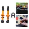 MUCKLILY Bike Tubeless Valves Valve Stem Kit Lightweight Corrosion-Resistant Aluminum Alloy Bike Accessories view 2