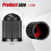 100PCS Tire Valve Caps, Valve Stem Caps with O Rubber Ring, Tire Caps are Suitable for Bicycles, Cars, Motorcycles, SUVs and Trucks (Black) view 2