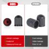 100PCS Tire Valve Caps, Valve Stem Caps with O Rubber Ring, Tire Caps are Suitable for Bicycles, Cars, Motorcycles, SUVs and Trucks (Black) view 3