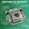CAROCK Disc Brake Caliper Assembly with Bracket 19B2780 Compatible with Nissan Altima 2008-2013 & 2006-2002 2.5L 3.5L, for Nissan Maxima 2022-2019 & 2006-2003 3.5L, Brake Caliper Rear Left Side view 2