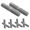 WOONEKY 10pcs Double-Headed Threaded Screw Stainless Steel Bolt Dual End Bolt for Wheel Conversion Firm Replaceable view 1
