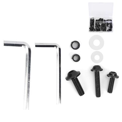 Universal Fairing Gasket Wrench Kit Motorcycle Accessory Hardware Set (Black)