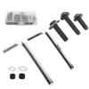 Universal Fairing Gasket Wrench Kit Motorcycle Accessory Hardware Set (Black) view 3