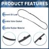 INFINAUTO Valve Cover Gasket, Cylinder Head Valve Seal Gasket No.12341RCAA01 for Honda Accord 3.0L 2997CC V6 2003-2007 Black view 4