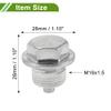 HOPESPANNER Universal Oil Drain Plug Anti Leakage Oil Pan Drain Bolt Screw Thread Repair Aluminum 2 Set with Gasket Silver Tone White Magnetic M18x1.5 view 4