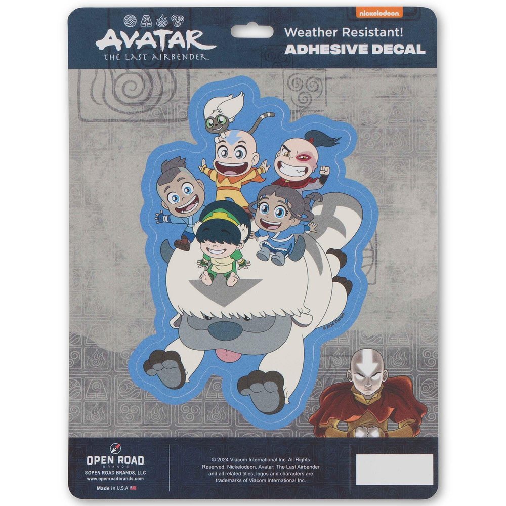 Avatar The Last Airbender Appa Ride Adhesive Vinyl Decal - Fun Appa Sticker for Car, Window, Water Bottle or Laptop