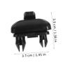OSOLADY 4pcs Sun Visor Hook Clips for Sunshade Retainer Holder Easy Installation Fit for Vehicles view 2