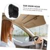 OSOLADY 4pcs Sun Visor Hook Clips for Sunshade Retainer Holder Easy Installation Fit for Vehicles view 4
