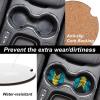 Rose Bahamas Flag Car Cup Holder Coasters,Fun Patriotic Cup Holders Cork Base Drink Coasters with Finger Notch for Women Men 2.6"(2 Pieces) 2PCS view 3