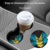 Rose Bahamas Flag Car Cup Holder Coasters,Fun Patriotic Cup Holders Cork Base Drink Coasters with Finger Notch for Women Men 2.6"(2 Pieces) 2PCS view 4