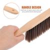 2pcs Soft Brush Hand Broom for Cat Hair Removal Detailing Brush Bed Home Car Detailing Wooden Handle Style view 3
