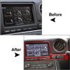 Rbanna1 Car Carbon Fiber Dashboard Central Control Navigation S n Frame Cover Trim for Nissan GTR R35 2008-2016, RED RHD view 2