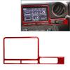 Rbanna1 Car Carbon Fiber Dashboard Central Control Navigation S n Frame Cover Trim for Nissan GTR R35 2008-2016, RED RHD view 3