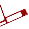 Rbanna1 Car Carbon Fiber Dashboard Central Control Navigation S n Frame Cover Trim for Nissan GTR R35 2008-2016, RED RHD view 4