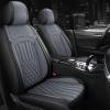WeArkoTac Car Seat Covers for Kia Seltos 2024-2026, All Season Universal Leather Waterproof Breathable Seat Protectors Interior Accessories with Airbag(Black&Gray,5 Seats) view 2
