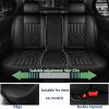 WeArkoTac Car Seat Covers for Kia Seltos 2024-2026, All Season Universal Leather Waterproof Breathable Seat Protectors Interior Accessories with Airbag(Black&Gray,5 Seats) view 3