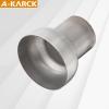 A-KARCK Exhaust Adapter Connector 2.5" OD to 4" OD, Exhaust Pipe Reducer 4" Overall Length Stainless Steel view 2