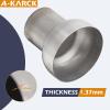 A-KARCK Exhaust Adapter Connector 2.5" OD to 4" OD, Exhaust Pipe Reducer 4" Overall Length Stainless Steel view 3