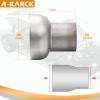 A-KARCK Exhaust Adapter Connector 2.5" OD to 4" OD, Exhaust Pipe Reducer 4" Overall Length Stainless Steel view 4