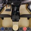 Custom Making Car Floor Mats for Audi 98% Models, Nappa Leather Full Coverage Car Floor Mat All Weather Floor Liners Non-Slip Carpet - Beige view 1