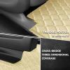 Custom Making Car Floor Mats for Audi 98% Models, Nappa Leather Full Coverage Car Floor Mat All Weather Floor Liners Non-Slip Carpet - Beige view 4