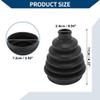 Hihaha No.97034929100 CV Joint Boot Kit W/Clamps for Porsche Panamera 2010-2016 for Porsche 911 2012-2017 Outer Constant Velocity Joint Boot Durable 1 Set view 4
