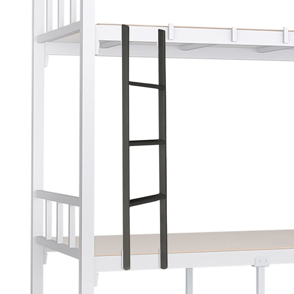 YTXFRHOD Bunk Bed Ladder for Rv Trailer, 45 50 Inch 55 59" Camper Top Bunk Ladder with 4 Hooks & 4 5 Steps Pedal, Hanging Metal Climb Ladder for Loft Dorm High Beds,Black-1.3m (50")