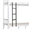 YTXFRHOD Bunk Bed Ladder for Rv Trailer, 45 50 Inch 55 59" Camper Top Bunk Ladder with 4 Hooks & 4 5 Steps Pedal, Hanging Metal Climb Ladder for Loft Dorm High Beds,Black-1.3m (50") view 1