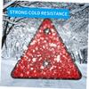 CHILDWEET Red Reflective Triangle Sign Board for Trucks Safety Warning Reflector for Trailers and Rvs Easy to Install Durable Material view 3