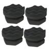 FUNOMOCYA Car Wax Sponge 4pcs Tire Shine Foam Wax Applicator Pads Vehicle Polish Sponge view 1