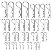 20Pcs Heavy Duty Hitch Pins Clip R Clips Cotter Pins, Zinc Plated Cotter Pin Hairpin Assortment Kit for Use On Hitch Pin Lock Systems - M3 X 60mm view 1