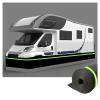 Wen-Guang No Drilling Required Rv Skirting for Travel Trailer 80cm Tall Rv Skirting for Travel Trailer Wind and Snow Proof Rv Accessories for Travel Trailers,30m/98ft view 1